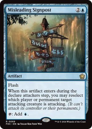 Misleading Signpost (69) [Foundations Commander]