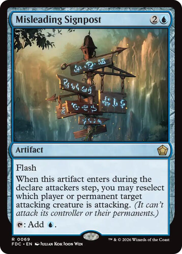 Misleading Signpost (69) [Foundations Commander]