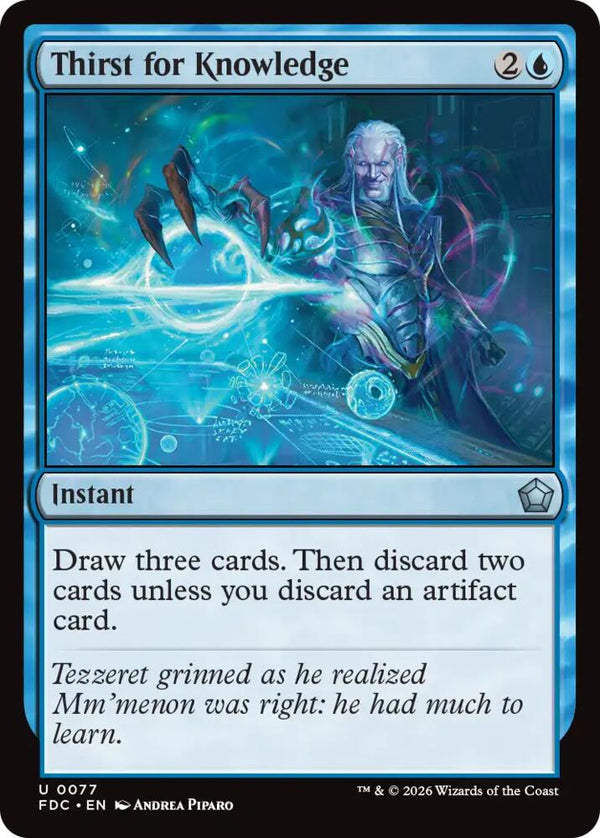 Thirst for Knowledge (77) [Foundations Commander]