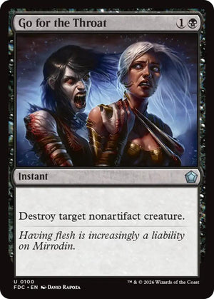 Go for the Throat (100) [Foundations Commander]