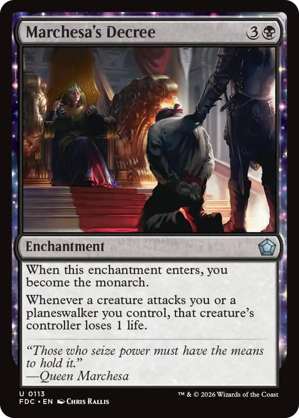 Marchesa's Decree (113) [Foundations Commander]