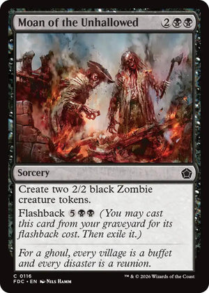 Moan of the Unhallowed (116) [Foundations Commander]