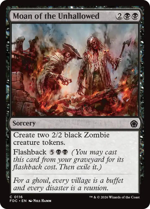 Moan of the Unhallowed (116) [Foundations Commander]
