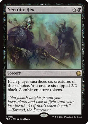 Necrotic Hex (118) [Foundations Commander]