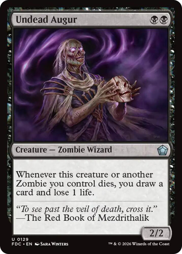 Undead Augur (129) [Foundations Commander]