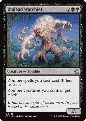 Undead Warchief (131) [Foundations Commander]