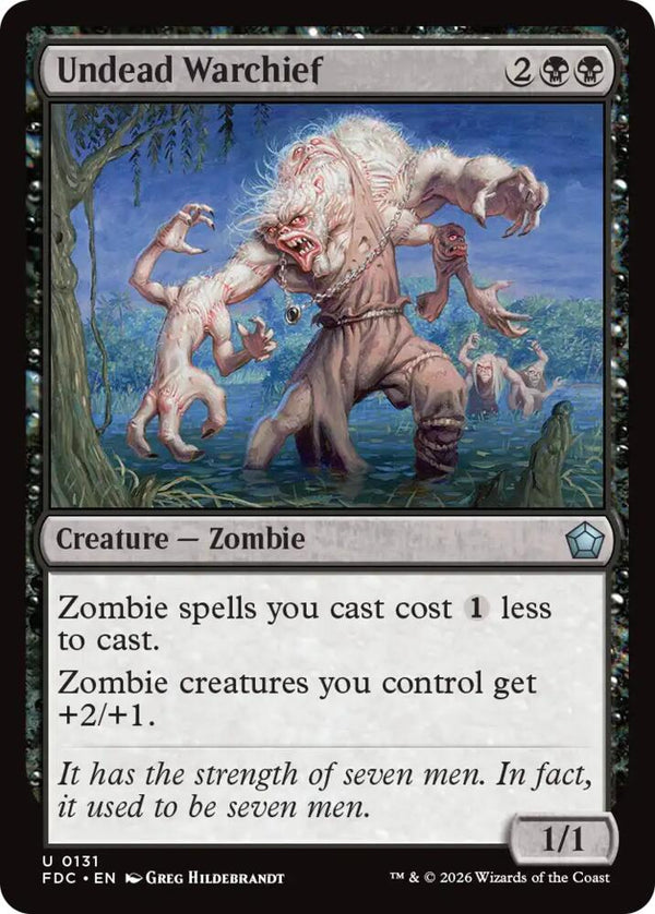 Undead Warchief (131) [Foundations Commander]