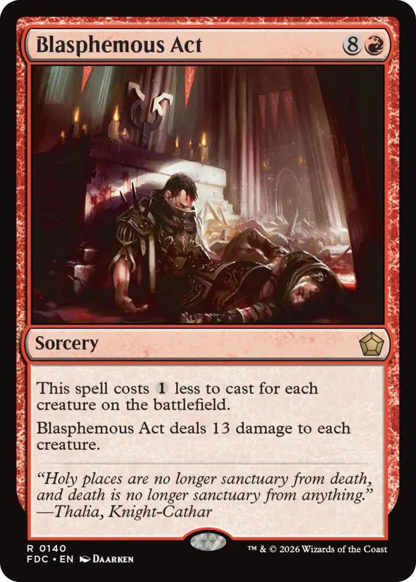 Blasphemous Act (140) [Foundations Commander]