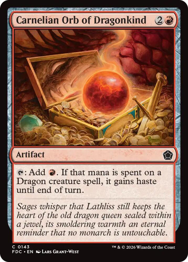 Carnelian Orb of Dragonkind (143) [Foundations Commander]