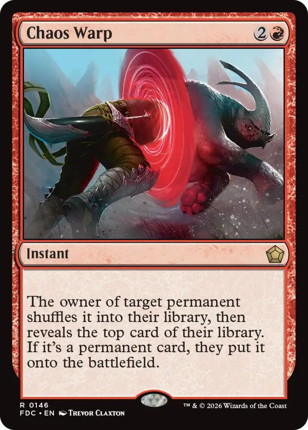Chaos Warp (146) [Foundations Commander]