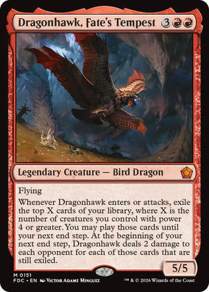 Dragonhawk, Fate's Tempest (151) [Foundations Commander]