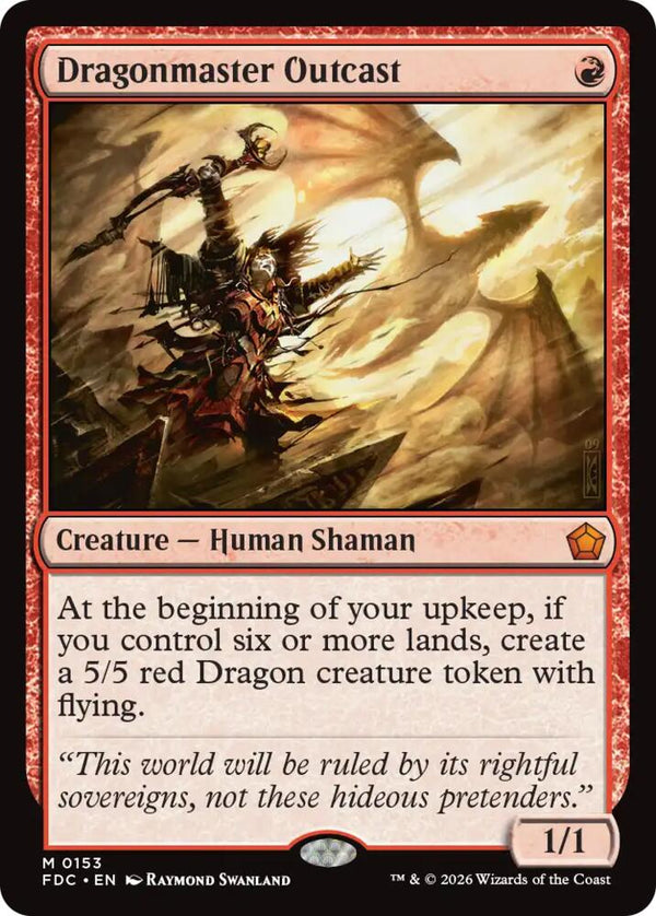 Dragonmaster Outcast (153) [Foundations Commander]