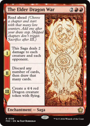 The Elder Dragon War (156) [Foundations Commander]