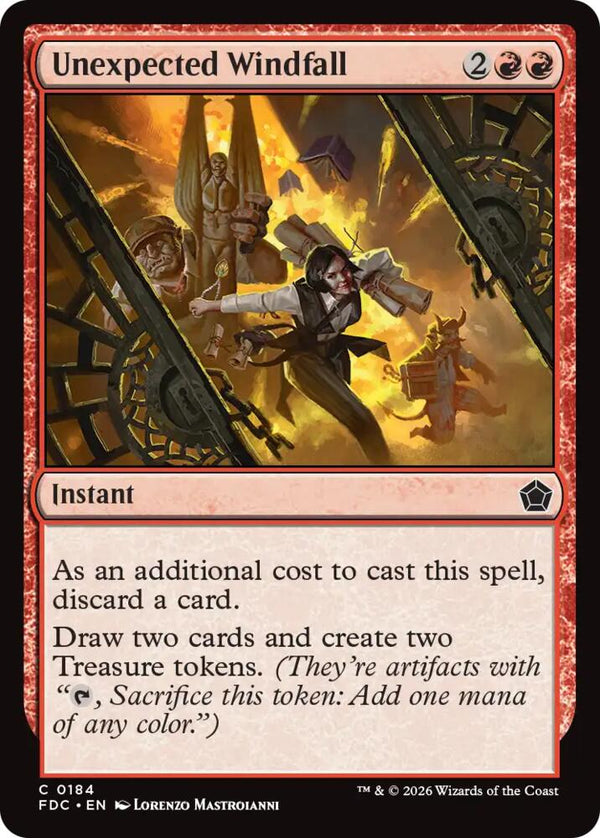 Unexpected Windfall (184) [Foundations Commander]