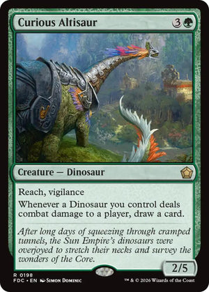 Curious Altisaur (198) [Foundations Commander]