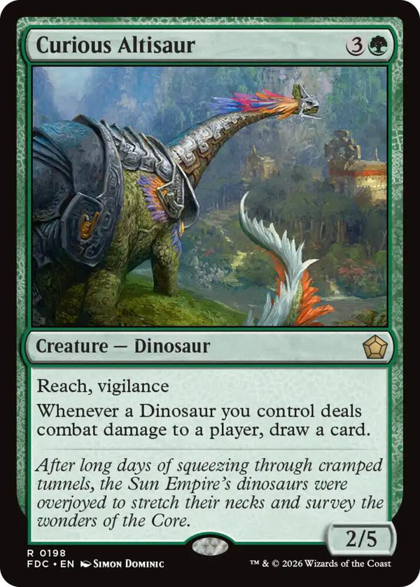 Curious Altisaur (198) [Foundations Commander]