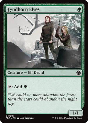 Fyndhorn Elves (204) [Foundations Commander]