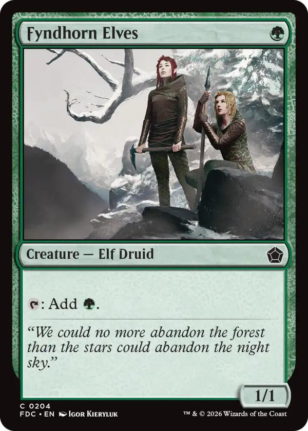 Fyndhorn Elves (204) [Foundations Commander]