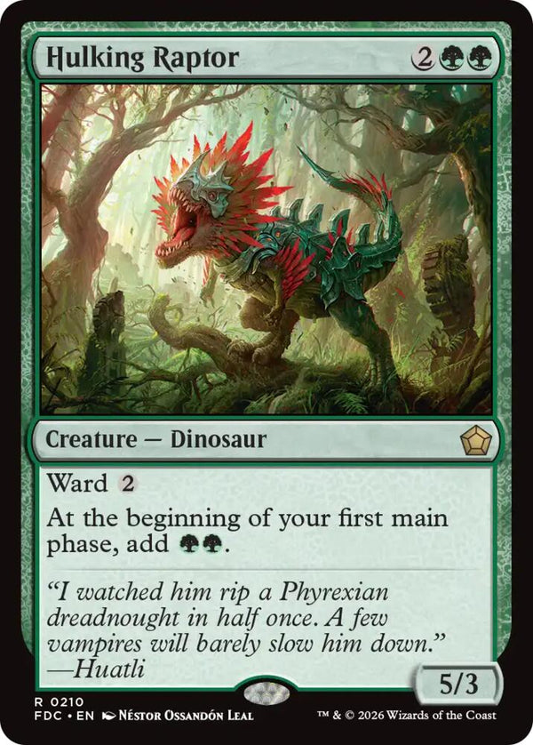Hulking Raptor (210) [Foundations Commander]