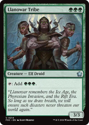 Llanowar Tribe (214) [Foundations Commander]