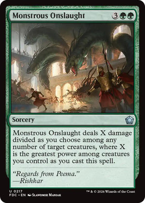 Monstrous Onslaught (217) [Foundations Commander]