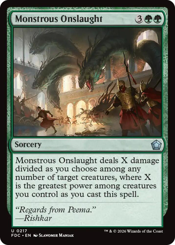 Monstrous Onslaught (217) [Foundations Commander]