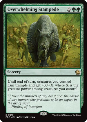 Overwhelming Stampede (218) [Foundations Commander]