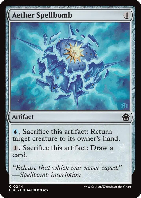 Aether Spellbomb (244) [Foundations Commander]