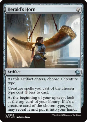 Herald's Horn (264) [Foundations Commander]