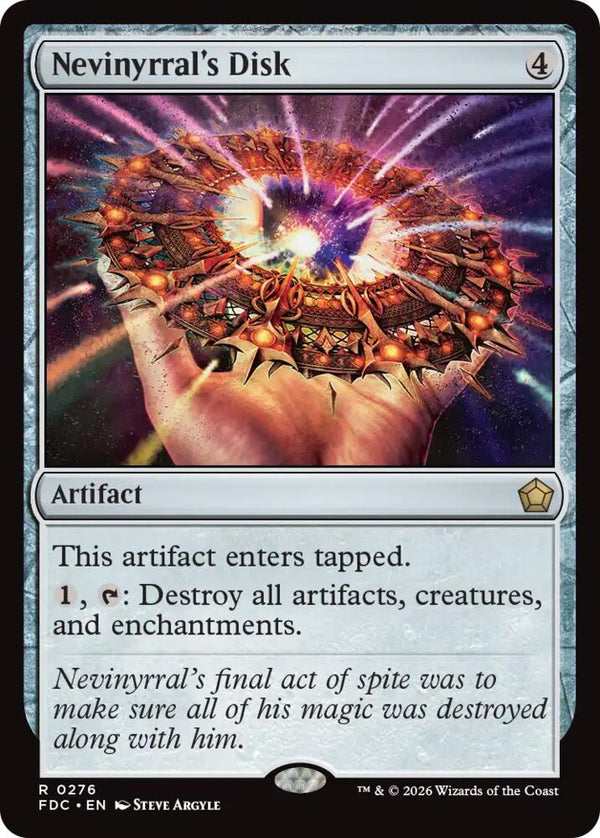 Nevinyrral's Disk (276) [Foundations Commander]