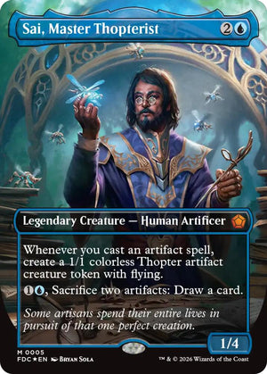 Sai, Master Thopterist (Borderless) (5) [Foundations Commander]
