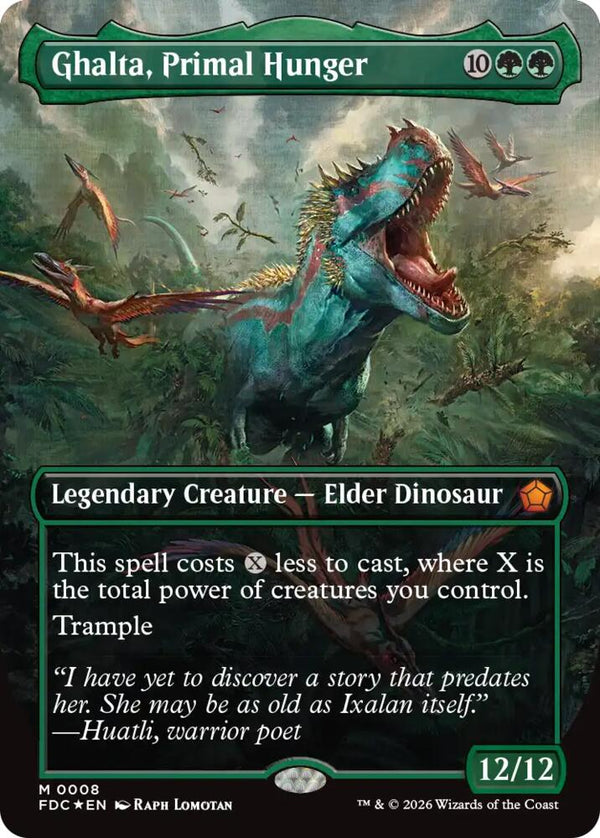 Ghalta, Primal Hunger (Borderless) (8) [Foundations Commander]