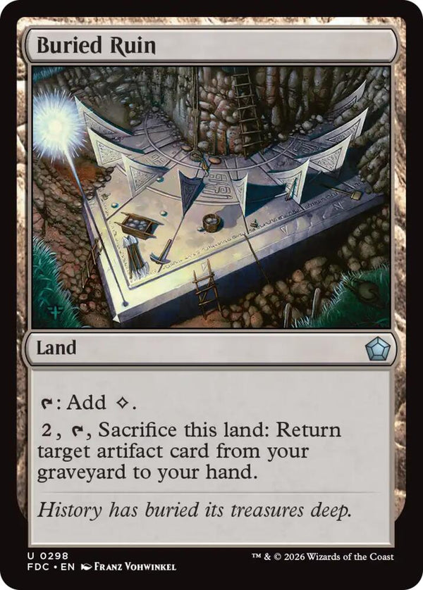 Buried Ruin (298) [Foundations Commander]