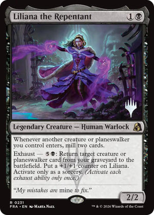Liliana the Repentant (231) [Reality Fracture Promos]
