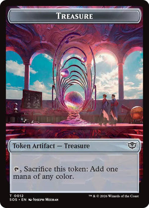 Treasure // Food Double-Sided Token (12 // 27) [Secrets of Strixhaven]