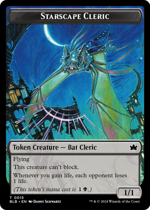 Starscape Cleric // Clue Double-Sided Token (15 // 14) [Secrets of Strixhaven]