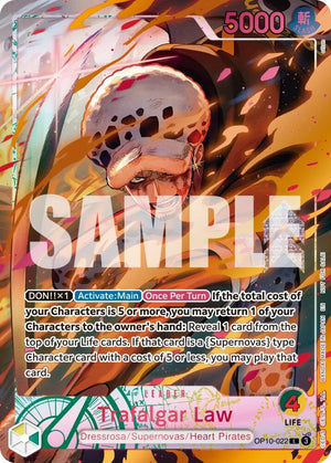 Trafalgar Law (Flame-Flame Fruit Coliseum) (OP10-022) [One Piece Promotion Cards]