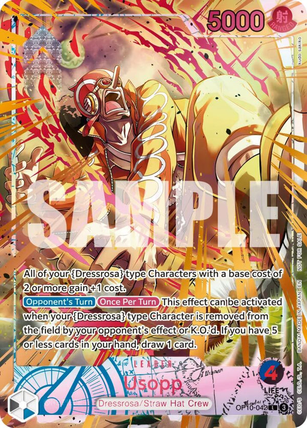 Usopp (Flame-Flame Fruit Coliseum) (OP10-042) [One Piece Promotion Cards]