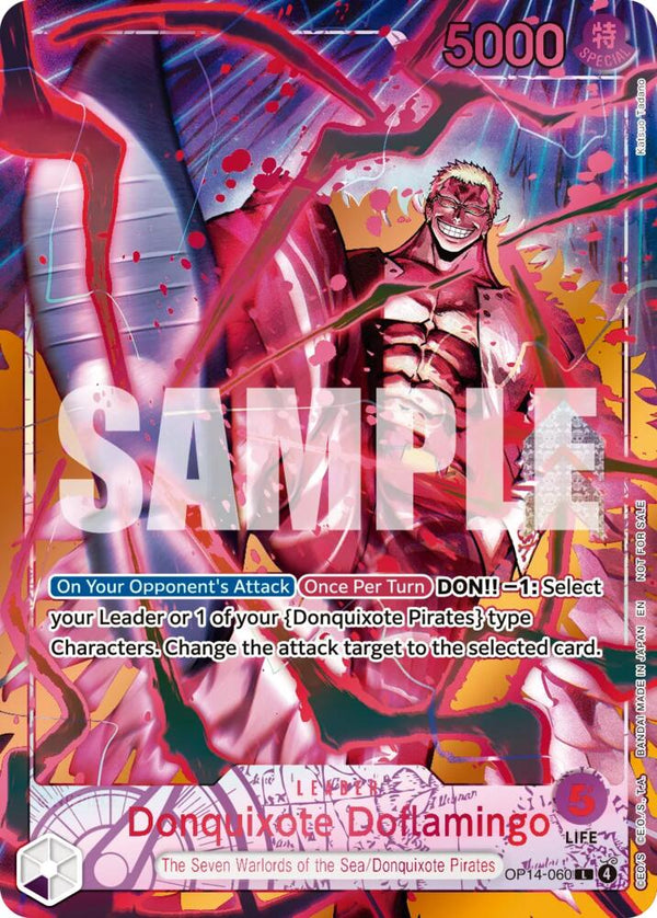 Donquixote Doflamingo (Flame-Flame Fruit Coliseum) (OP14-060) [One Piece Promotion Cards]