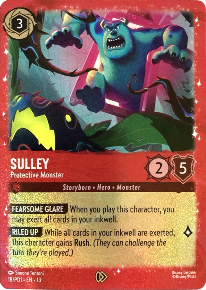 Sulley - Protective Monster (18) [Disney Lorcana Promo Cards]