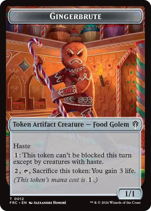 Gingerbrute // Myr Double-Sided Token (12 // 15) [Reality Fracture Commander]
