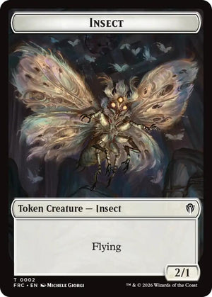 Insect // Rogue Double-Sided Token (2 // 7) [Reality Fracture Commander]