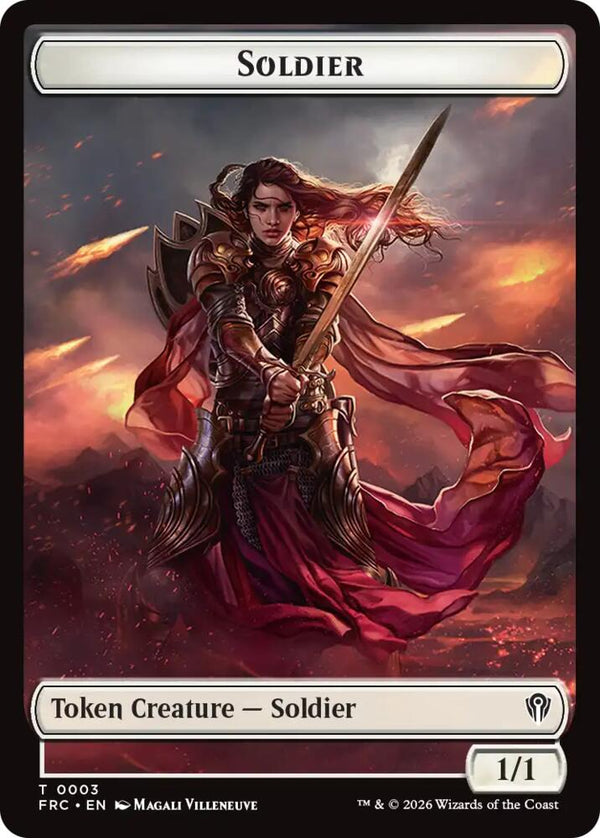 Soldier // Map Double-Sided Token (3 // 14) [Reality Fracture Commander]
