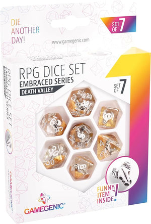 Gamegenic - Embraced Series: RPG Dice Set (Set of 7) - Death Valley