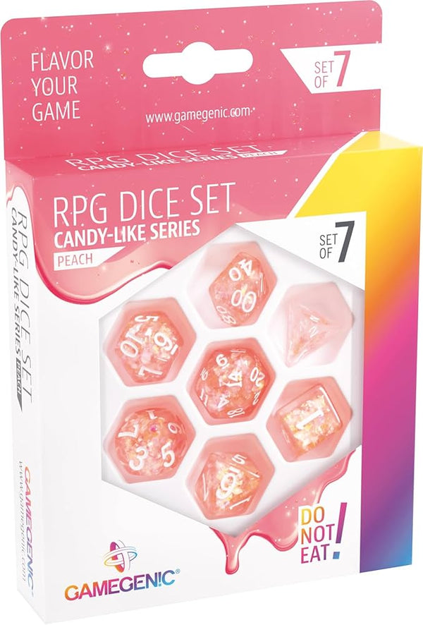 Gamegenic - Candy-like Series: RPG Dice Set (Set of 7) - Peach