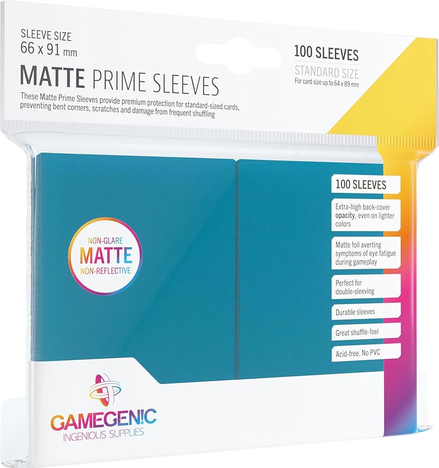 Gamegenic - Sleeves: Gamegenic Matte Prime Sleeves - Blue (100)