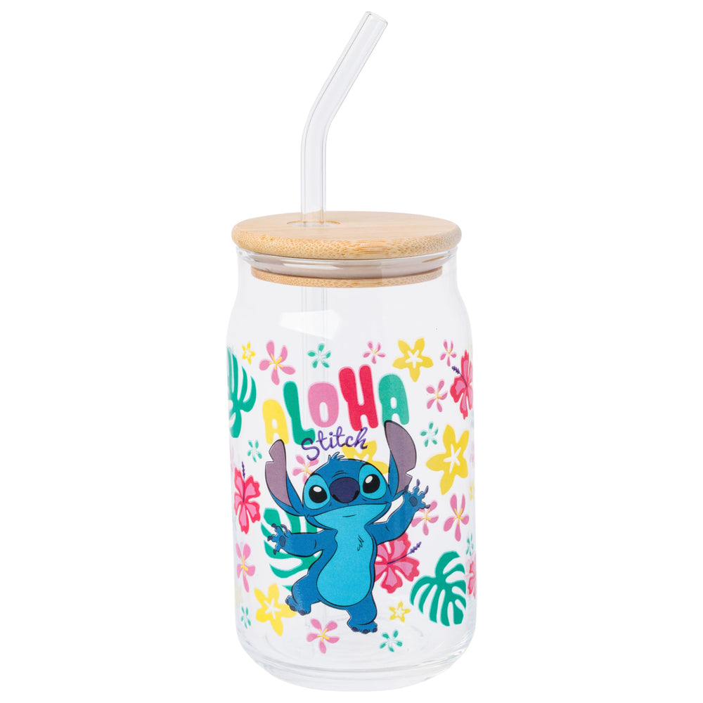 Lilo & Stitch Glass Tumbler – Aloha