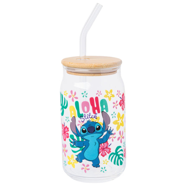 Lilo & Stitch Glass Tumbler – Aloha