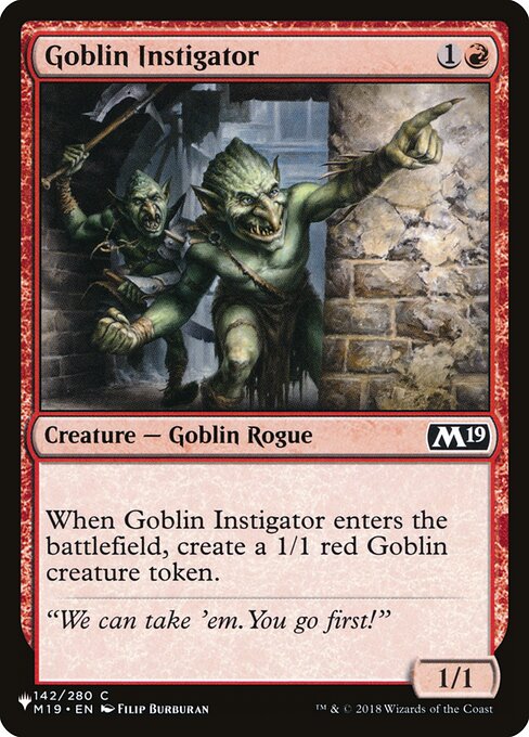 Goblin Instigator (M19-142) [The List]