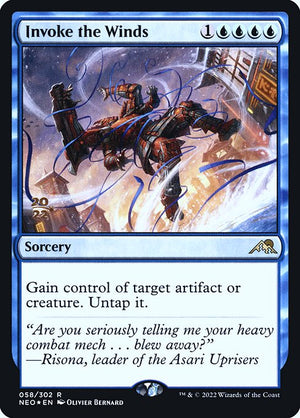 Invoke the Winds (58s) [Kamigawa: Neon Dynasty Promos]